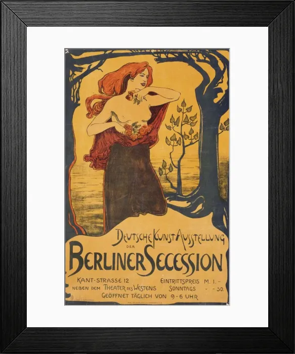 Framed Print : Poster for the Berlin Secession Exhibition, c. 1900. Artist: Anonymous Framed Print : Poster for the Berlin Secession Exhibition, c. 1900. Artist: Anonymous
