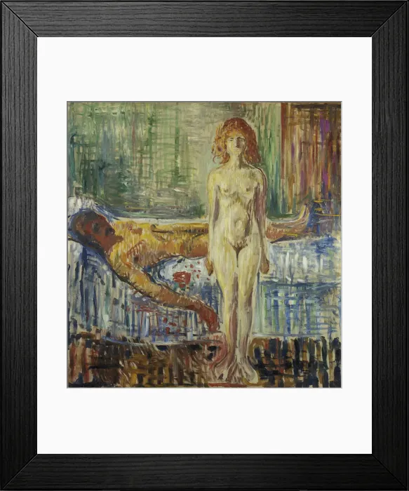 Framed Print : The Death of Marat II. Artist: Munch, Edvard (1863-1944) Framed Print : The Death of Marat II. Artist: Munch, Edvard (1863-1944)