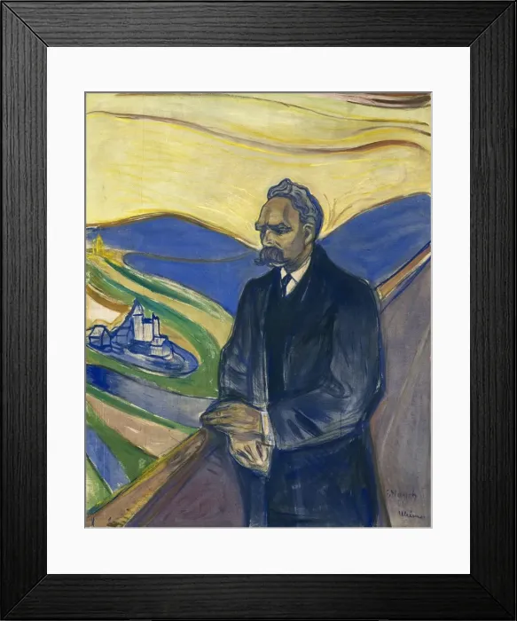 Framed Print : Friederich Nietzsche. Artist: Munch, Edvard (1863-1944) Framed Print : Friederich Nietzsche. Artist: Munch, Edvard (1863-1944)