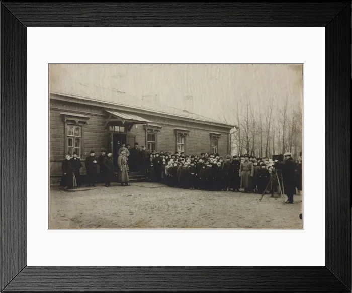 Framed Print : Waiting for removal of the Leo Tolstoys body at the Astapovo station, November 20, 1910, 1910 Framed Print : Waiting for removal of the Leo Tolstoys body at the Astapovo station, November 20, 1910, 1910
