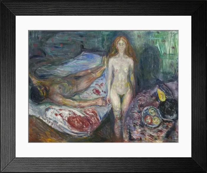 Framed Print : The Death of Marat. Artist: Munch, Edvard (1863-1944) Framed Print : The Death of Marat. Artist: Munch, Edvard (1863-1944)