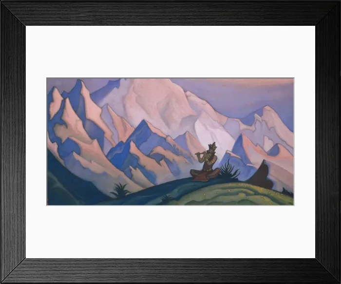 Framed Print : Krishna, 1946. Artist: Roerich, Nicholas (1874-1947) Framed Print : Krishna, 1946. Artist: Roerich, Nicholas (1874-1947)