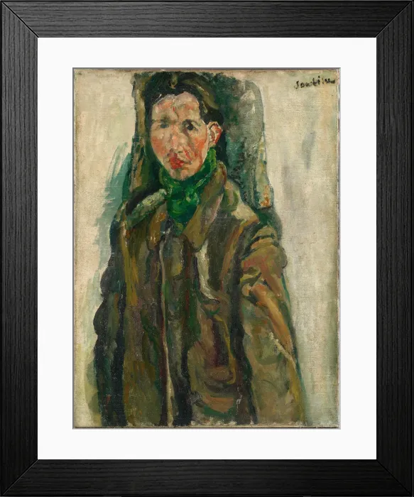 Framed Print : Self-Portrait. Artist: Soutine, Chaim (1893-1943) Framed Print : Self-Portrait. Artist: Soutine, Chaim (1893-1943)