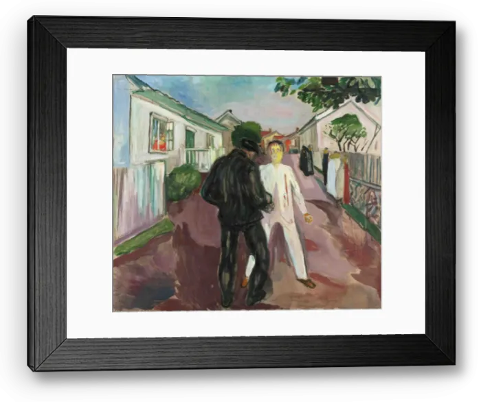 Framed Print : The Fight. Artist: Munch, Edvard (1863-1944) Framed Print : The Fight. Artist: Munch, Edvard (1863-1944)