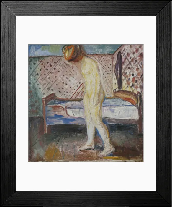 Framed Print : Weeping Woman. Artist: Munch, Edvard (1863-1944) Framed Print : Weeping Woman. Artist: Munch, Edvard (1863-1944)