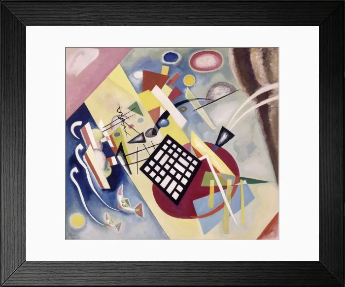 Framed Print : Black Grid (Schwarzer Raster). Artist: Kandinsky, Wassily Vasilyevich (1866-1944) Framed Print : Black Grid (Schwarzer Raster). Artist: Kandinsky, Wassily Vasilyevich (1866-1944)