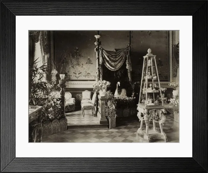 Framed Print : The exhibition of the Russian Imperial Familys Faberge collection at the Dervis Mansion in St Framed Print : The exhibition of the Russian Imperial Familys Faberge collection at the Dervis Mansion in St