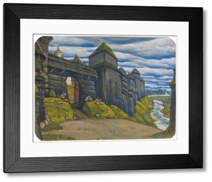 Framed Print : Stage design for the opera Prince Igor by A. Borodin. Artist: Roerich, Nicholas Framed Print : Stage design for the opera Prince Igor by A. Borodin. Artist: Roerich, Nicholas