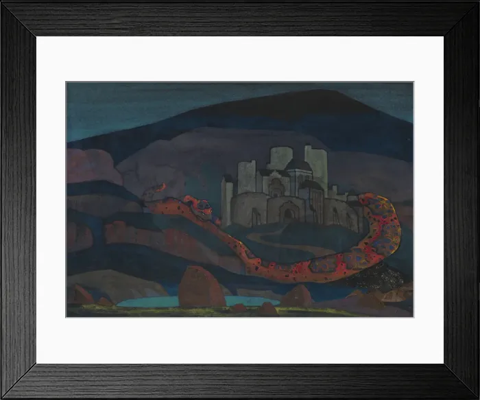 Framed Print : The Doomed City, 1914. Artist: Roerich, Nicholas (1874-1947) Framed Print : The Doomed City, 1914. Artist: Roerich, Nicholas (1874-1947)