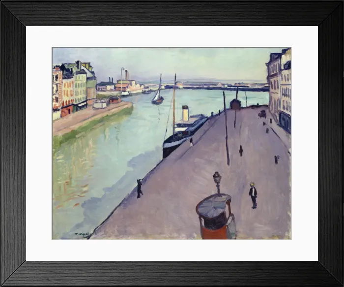 Framed Print : Vue du port du Havre (Le quai de Notre-Dame) Framed Print : Vue du port du Havre (Le quai de Notre-Dame)