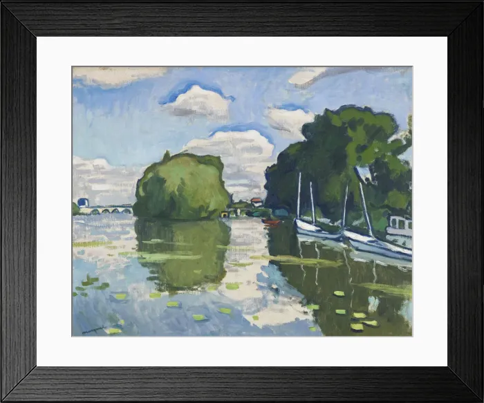 Framed Print : La Seine a Poissy