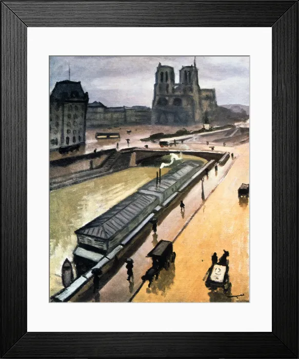 Framed Print : Rainy Day. Notre Dame de Paris, 1910. Artist: Albert Marquet Framed Print : Rainy Day. Notre Dame de Paris, 1910. Artist: Albert Marquet