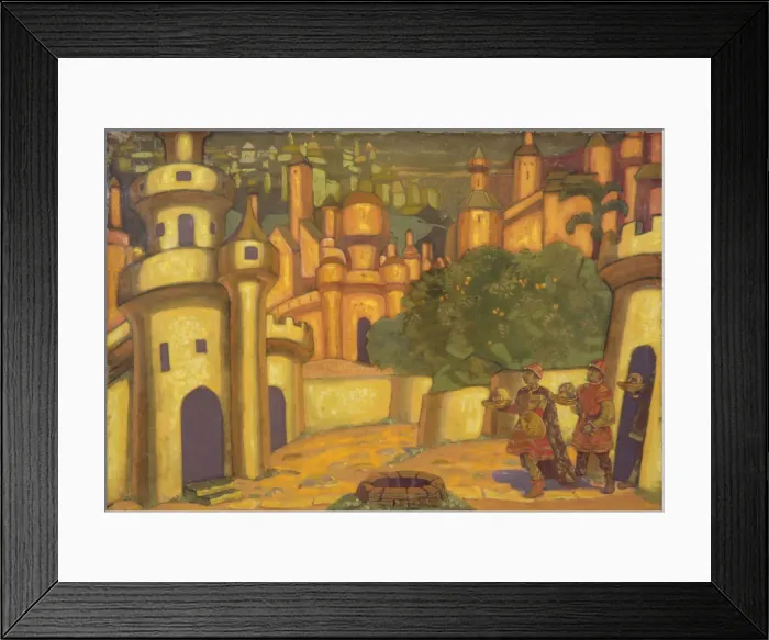 Framed Print : Offerings, 1910. Artist: Roerich, Nicholas (1874-1947) Framed Print : Offerings, 1910. Artist: Roerich, Nicholas (1874-1947)