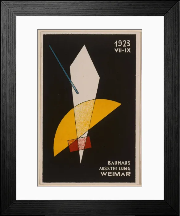 Framed Print : Entry ticket to Bauhaus exhibition Framed Print : Entry ticket to Bauhaus exhibition