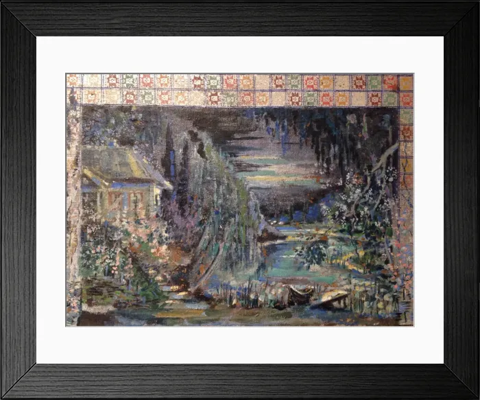 Framed Print : Stage design for the opera May Night by N. Rimsky-Korsakov, 1943 Framed Print : Stage design for the opera May Night by N. Rimsky-Korsakov, 1943
