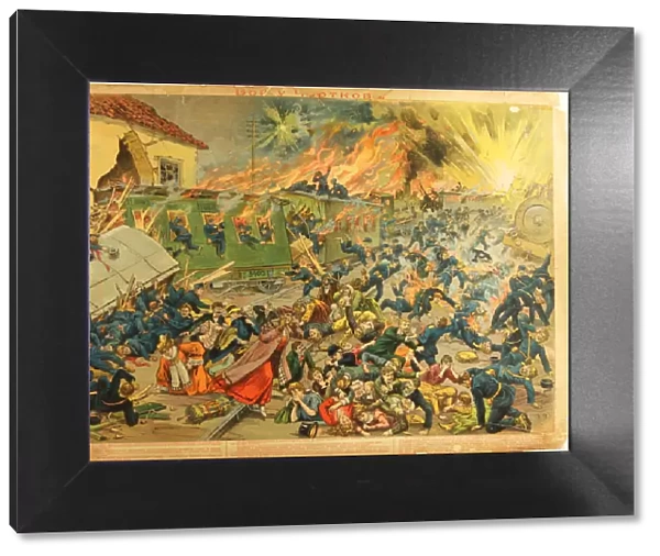The Battle at Czortkow, 1914. Artist: Anonymous