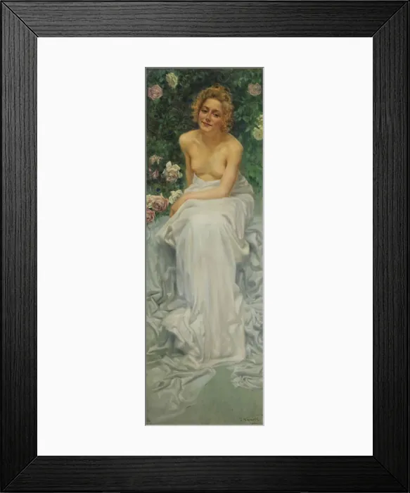 Framed Print : Il Piacere (The Pleasure). L enigma umano (The Human Enigma) Triptych, 1900 Framed Print : Il Piacere (The Pleasure). L enigma umano (The Human Enigma) Triptych, 1900