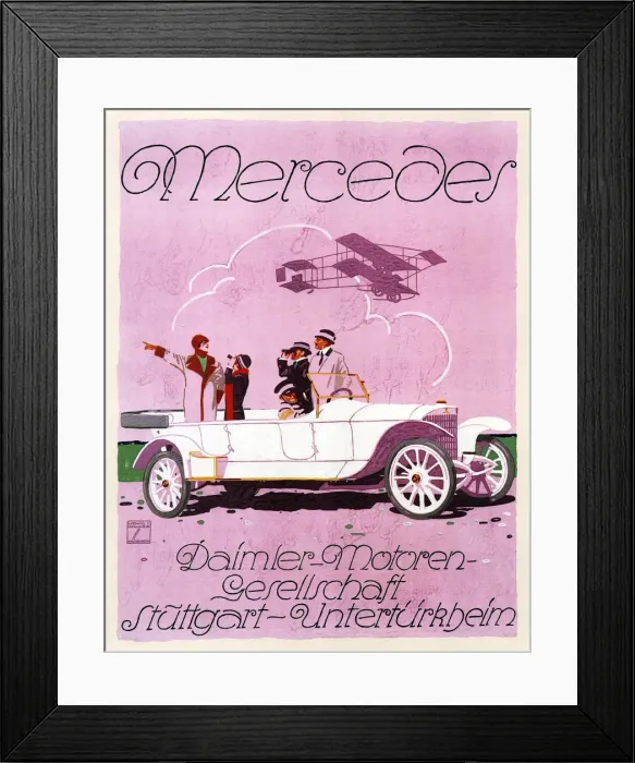 Framed Print : Mercedes, 1914. Artist: Hohlwein, Ludwig (1874-1949) Framed Print : Mercedes, 1914. Artist: Hohlwein, Ludwig (1874-1949)