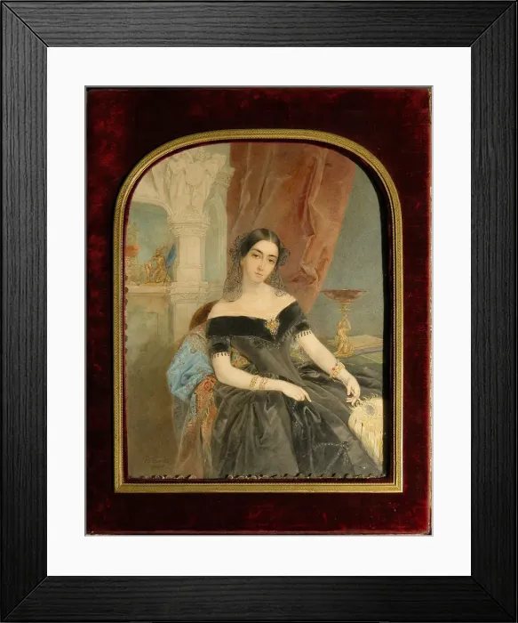 Framed Print : Portrait of Leonilla Ivanovna Baryatinskaya, Princess zu Sayn Wittgenstein (1816-1918), 1844 Framed Print : Portrait of Leonilla Ivanovna Baryatinskaya, Princess zu Sayn Wittgenstein (1816-1918), 1844