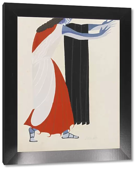 Costume design for the play Seven Against Thebes by Aeschylus, 1925. Artist: Exter