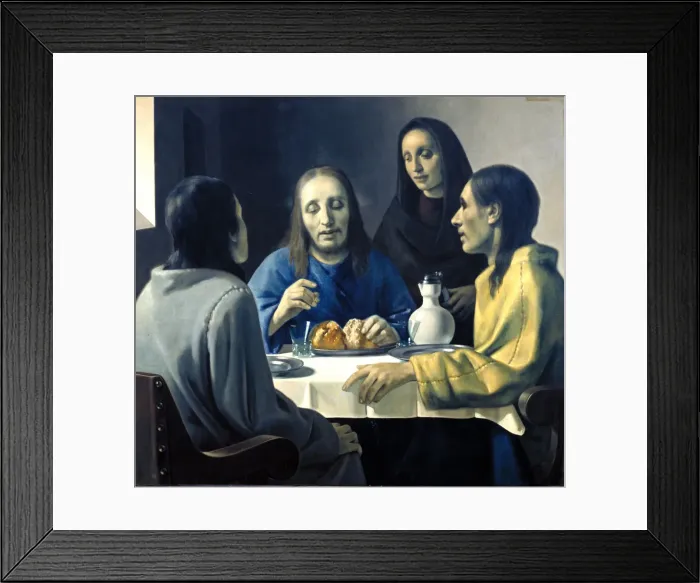Framed Print : The Supper at Emmaus, 1936-1937 Framed Print : The Supper at Emmaus, 1936-1937