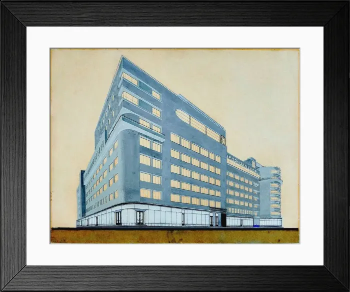 Framed Print : Narkomzem in Moscow, 1927