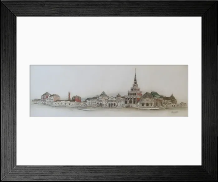 Framed Print : Project for the Moscow Kazanskaya railway station, 1915 Framed Print : Project for the Moscow Kazanskaya railway station, 1915