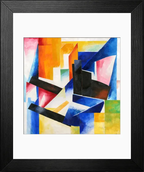 Framed Print : Construction of color planes, 1921 Framed Print : Construction of color planes, 1921