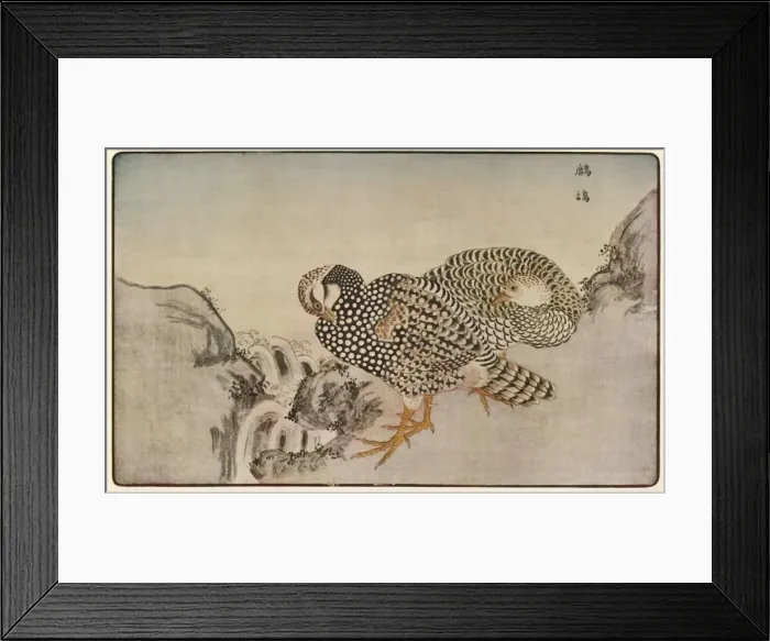 Framed Print : Pheasants, 1789, (1924). Creator: Kitao Masayoshi Framed Print : Pheasants, 1789, (1924). Creator: Kitao Masayoshi