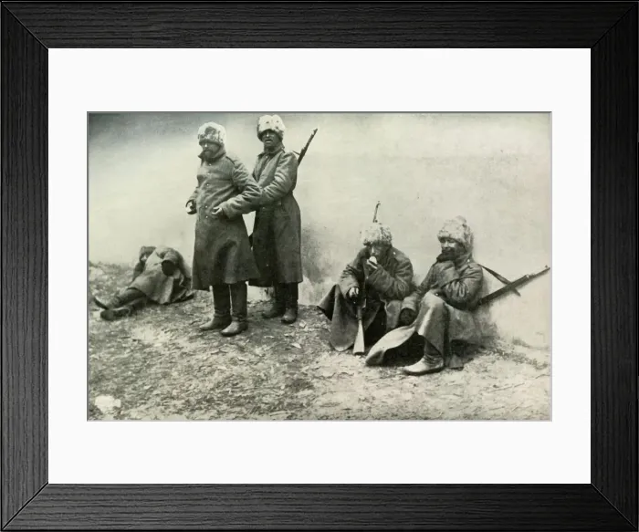 Framed Print : Types of the Russian Army, (1919). Creator: Unknown Framed Print : Types of the Russian Army, (1919). Creator: Unknown