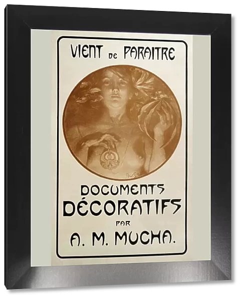 Advertisement for the monograph Decorative Documents by Alphonse Mucha, 1902. Artist