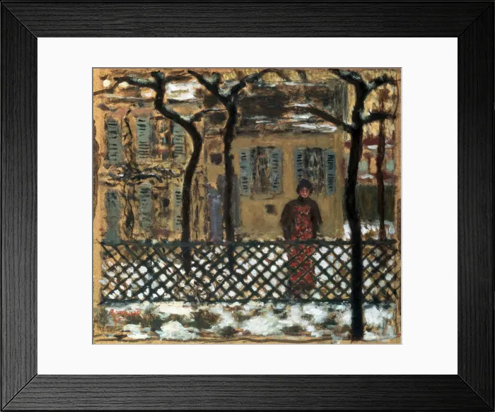 Framed Print : Behind the Fence, 1895. Artist: Pierre Bonnard Framed Print : Behind the Fence, 1895. Artist: Pierre Bonnard