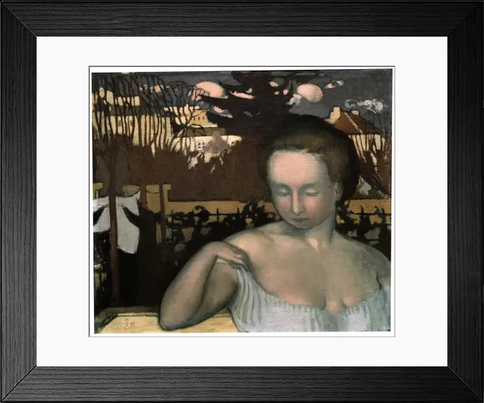 Framed Print : Portrait of the Artists Wife, 1893. Artist: Maurice Denis Framed Print : Portrait of the Artists Wife, 1893. Artist: Maurice Denis