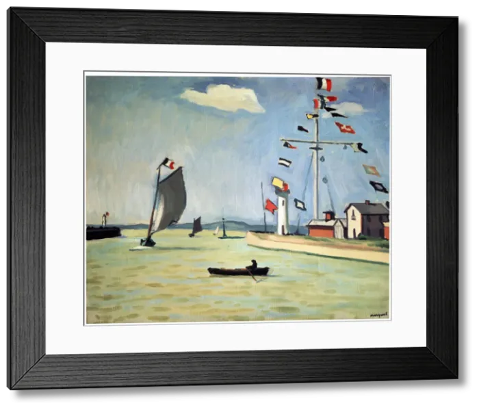 Framed Print : Honfleur Harbour, c1911. Artist: Albert Marquet Framed Print : Honfleur Harbour, c1911. Artist: Albert Marquet