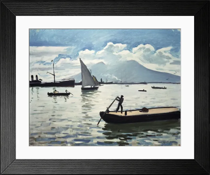 Framed Print : The Bay of Naples, 1909. Artist: Albert Marquet Framed Print : The Bay of Naples, 1909. Artist: Albert Marquet