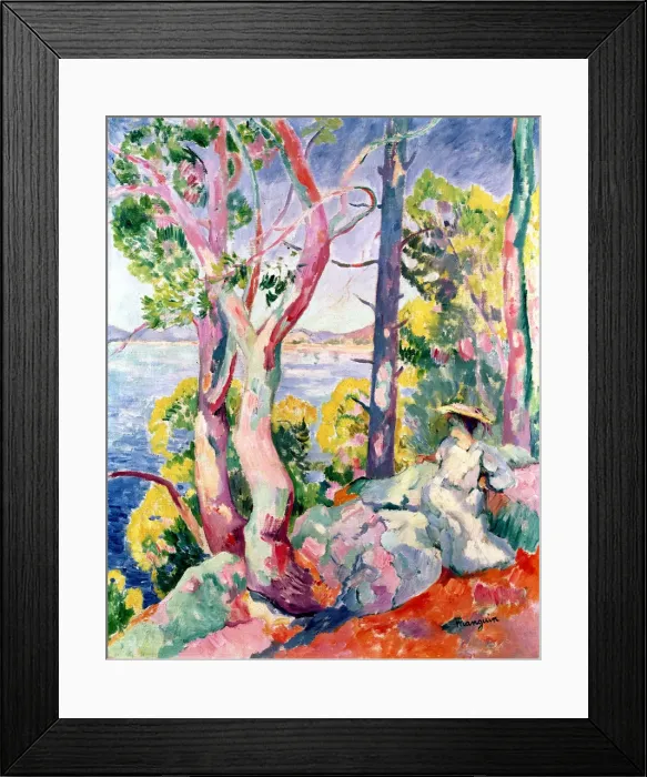 Framed Print : Morning (Lady at a bay shore), 1906 Framed Print : Morning (Lady at a bay shore), 1906