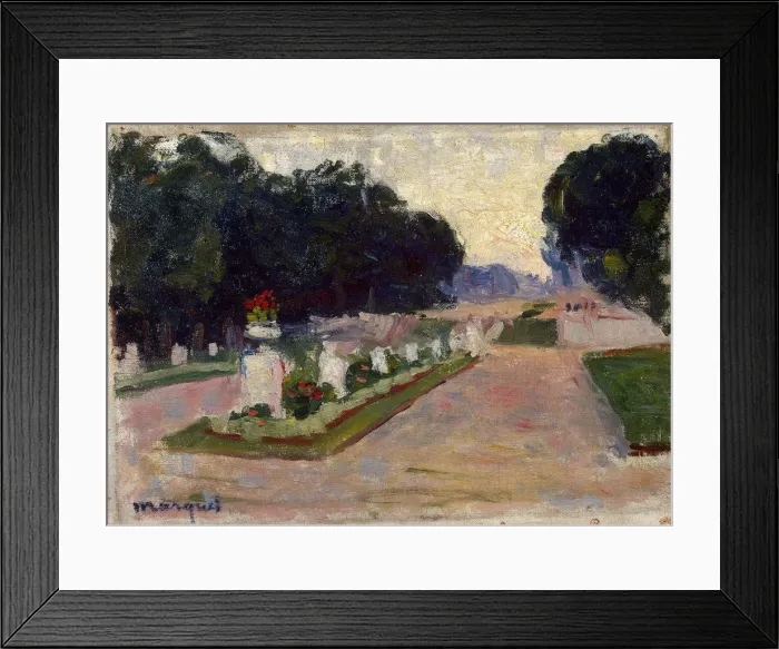 Framed Print : Luxembourg Gardens, 1901 Framed Print : Luxembourg Gardens, 1901