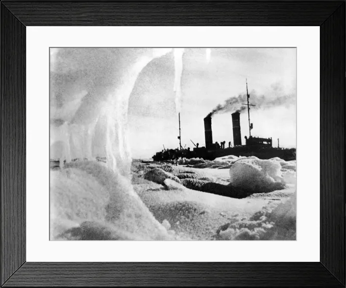 Framed Print : Icebreaker Krasin among ice floes of the Arctic Ocean, 1936 Framed Print : Icebreaker Krasin among ice floes of the Arctic Ocean, 1936