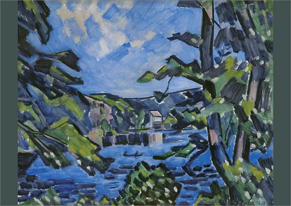At the Otava River, 1930. Artist: Špala, Vaclav (1885-1946)