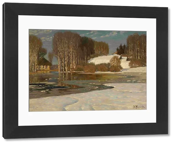 Lake in Early Spring, 1910s. Artist: Purvitis, Vilhelms (1872-1945)