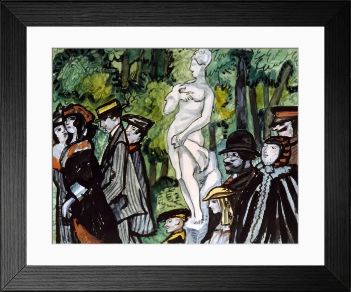 Framed Print : In the Summer Garden, 20th century. Artist: Sergey Sudyekin Framed Print : In the Summer Garden, 20th century. Artist: Sergey Sudyekin