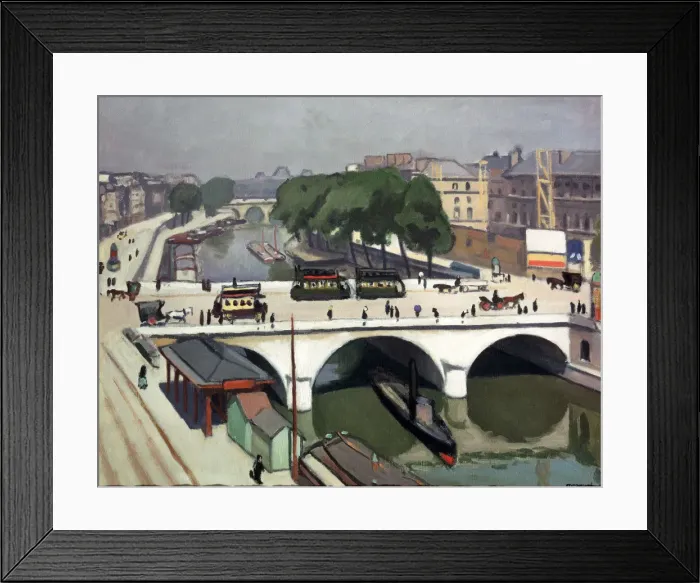 Framed Print : Saint Michel Bridge in Paris. Quai des Grands Augustins, 1908. Artist: Albert Marquet Framed Print : Saint Michel Bridge in Paris. Quai des Grands Augustins, 1908. Artist: Albert Marquet