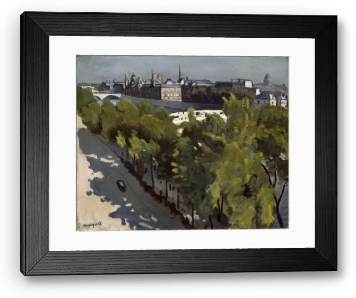 Framed Print : Quai du Louvre and Pont Neuf, 1906. Artist: Albert Marquet Framed Print : Quai du Louvre and Pont Neuf, 1906. Artist: Albert Marquet