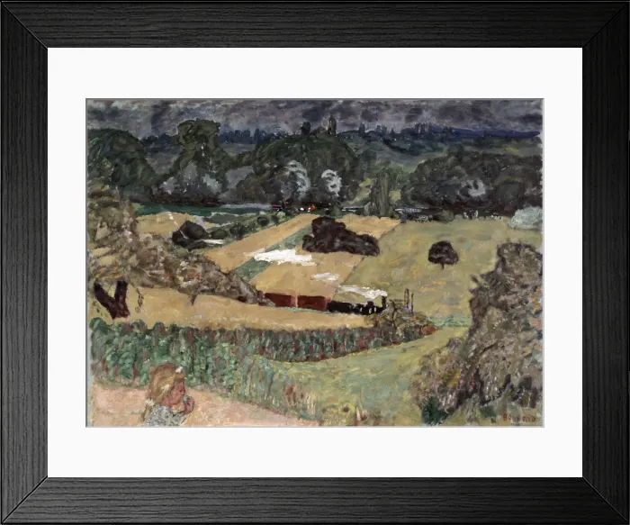 Framed Print : Landscape with Freight Train, 1909. Artist: Pierre Bonnard Framed Print : Landscape with Freight Train, 1909. Artist: Pierre Bonnard