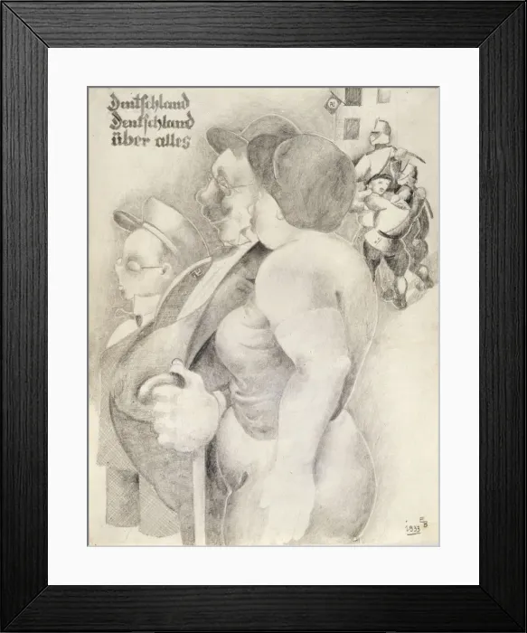 Framed Print : Deutschland, Deutschland uber alles, 1933. Artist: Erich Borchert Framed Print : Deutschland, Deutschland uber alles, 1933. Artist: Erich Borchert