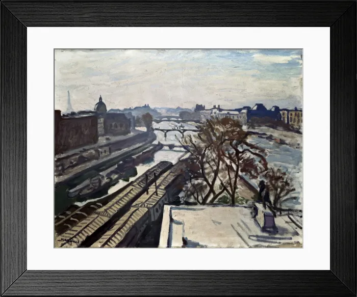 Framed Print : View of the Seine and the Statue of Henry IV, c1906. Artist: Albert Marquet Framed Print : View of the Seine and the Statue of Henry IV, c1906. Artist: Albert Marquet
