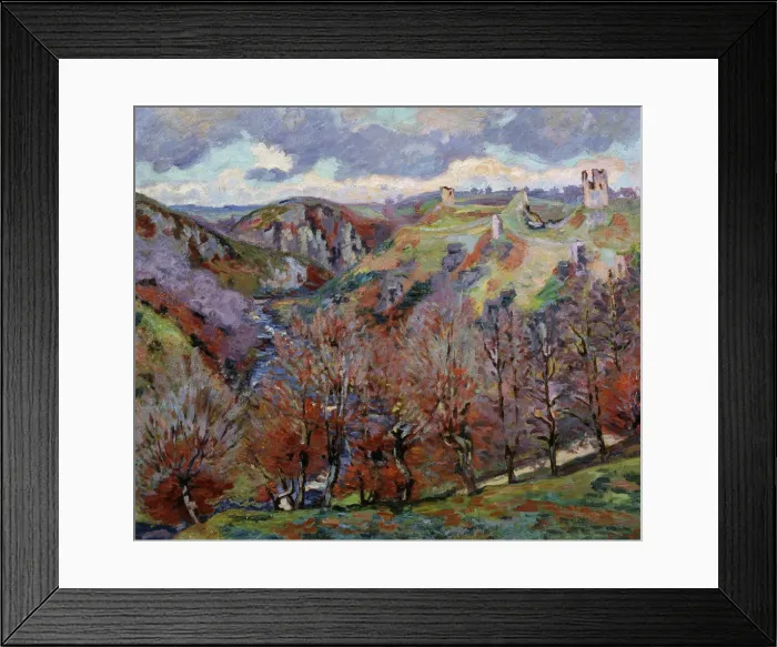 Framed Print : Landscape with Ruins, 1897. Artist: Armand Guillaumin Framed Print : Landscape with Ruins, 1897. Artist: Armand Guillaumin