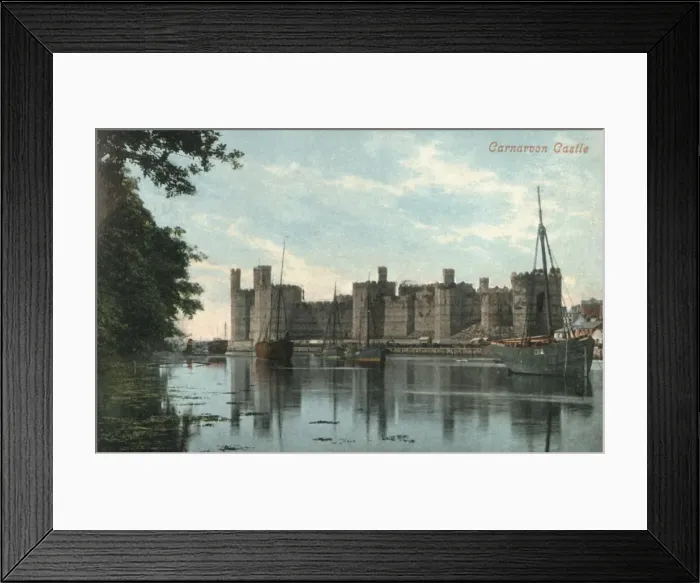Framed Print : Carnarvon Castle, 1904. Creator: Unknown Framed Print : Carnarvon Castle, 1904. Creator: Unknown