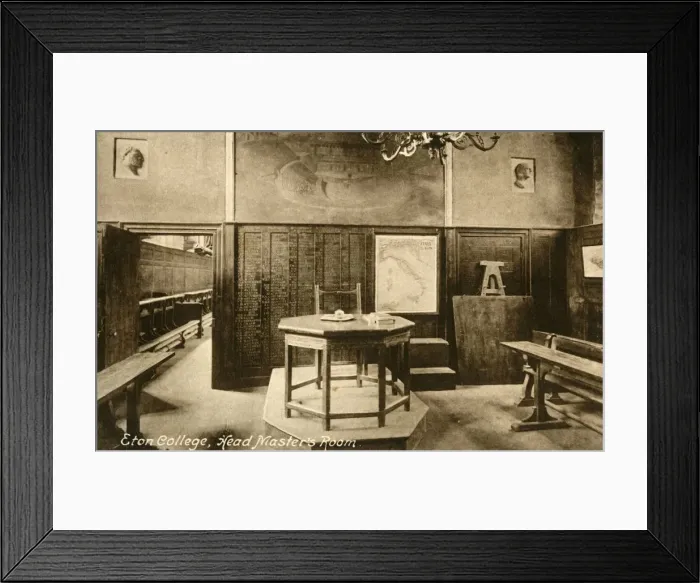 Framed Print : Eton College, Head Masters Room, late 19th-early 20th century. Creators: Unknown Framed Print : Eton College, Head Masters Room, late 19th-early 20th century. Creators: Unknown