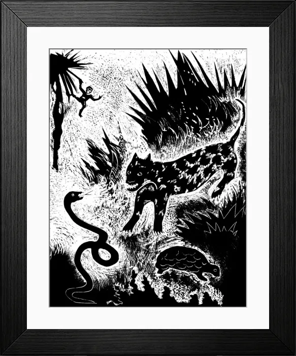Framed Print : Illustration from the book Just so stories... by Rudyard Kipling, 1931. Artist Framed Print : Illustration from the book Just so stories... by Rudyard Kipling, 1931. Artist